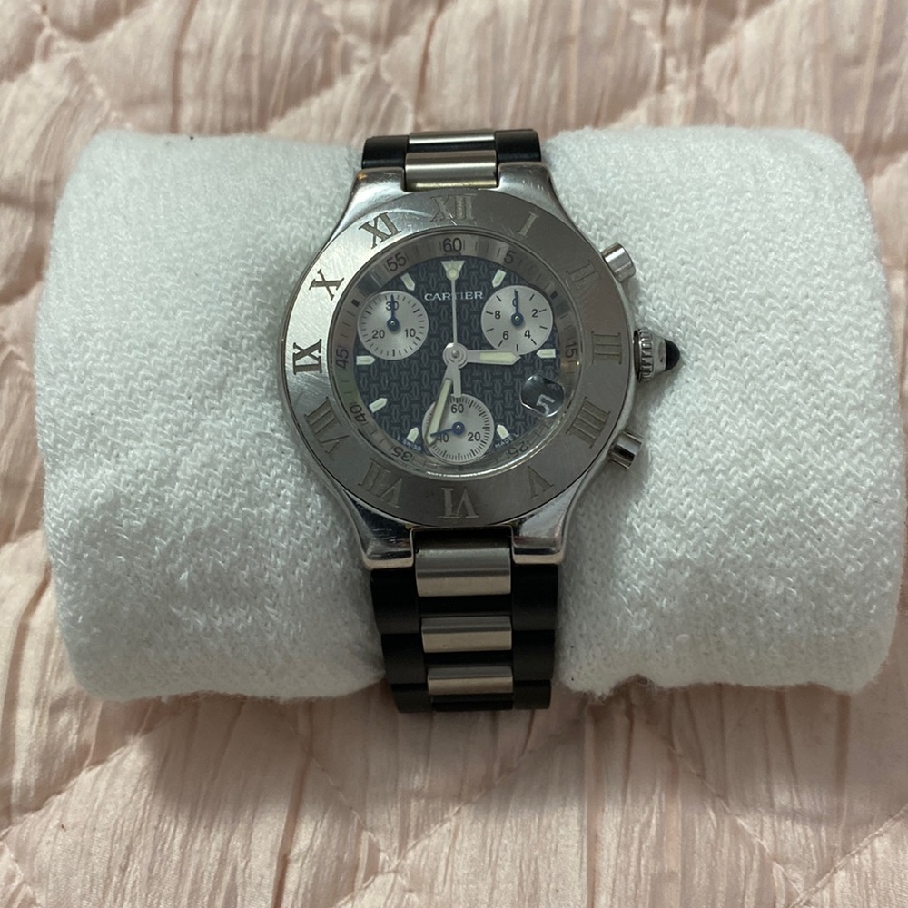 Cartier Must 21 Chronoscaph, 38mm, Ref 2424